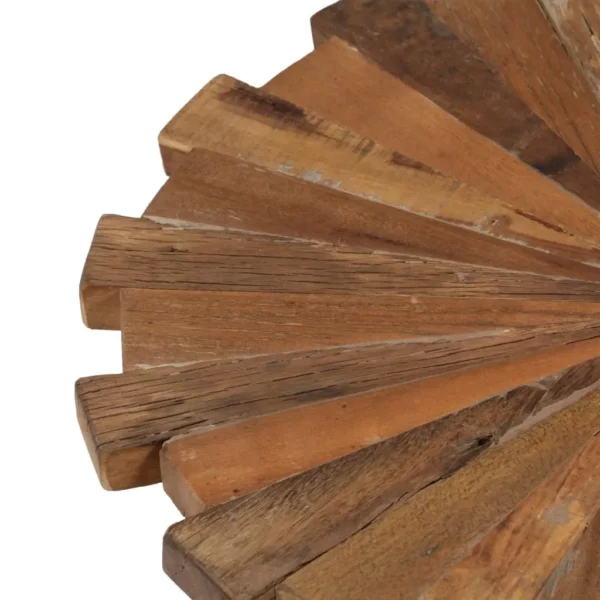vidaXL Coffee Table Multicolor Solid reclaimed wood, Powder-coated steel - Image 3