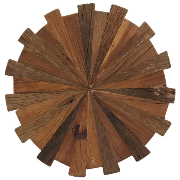 vidaXL Coffee Table Multicolor Solid reclaimed wood, Powder-coated steel - Image 4