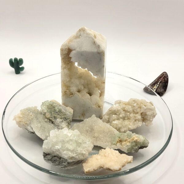 Green Fluorite & Quartz Clusters - Image 3