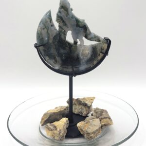 Moss Agate Wolf