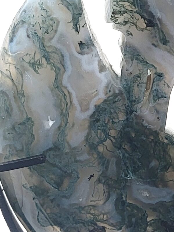 Moss Agate Wolf - Image 6