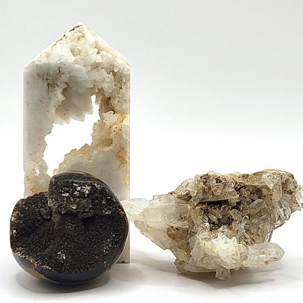 Septarian Drusy Carvings - Image 9