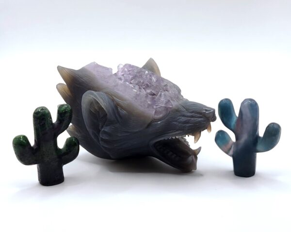 Amethyst Wolf Head - Image 3