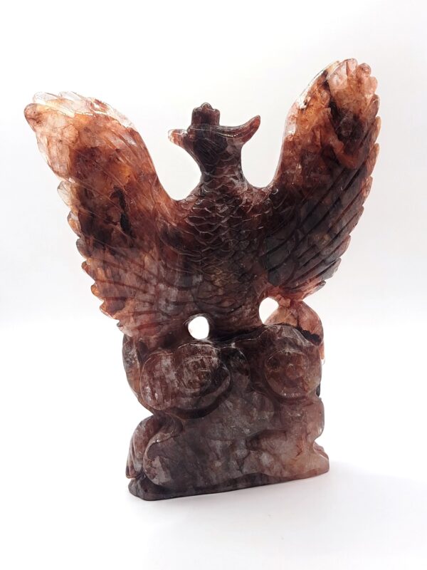 Hematoid Quartz Phoenix Carvings - Image 7