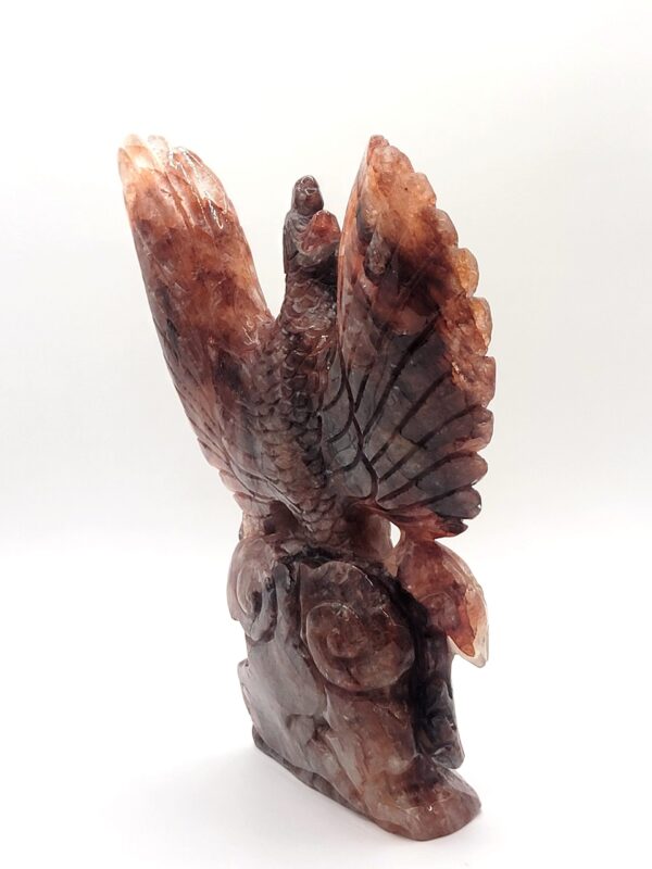 Hematoid Quartz Phoenix Carvings - Image 8