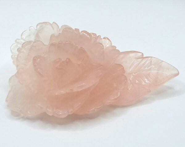Rose Quartz Rose Carving - Image 7