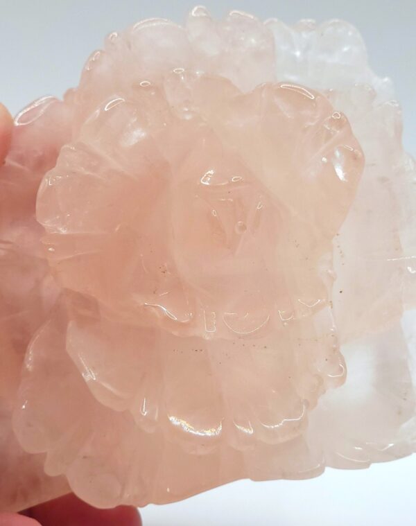 Rose Quartz Rose Carving - Image 6