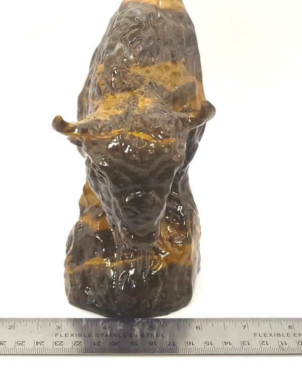 Quartzite Jade Buffalo Head - Image 3