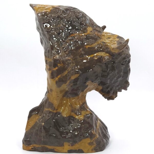 Quartzite Jade Buffalo Head - Image 6
