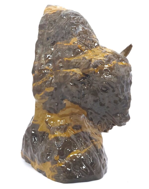 Quartzite Jade Buffalo Head - Image 7
