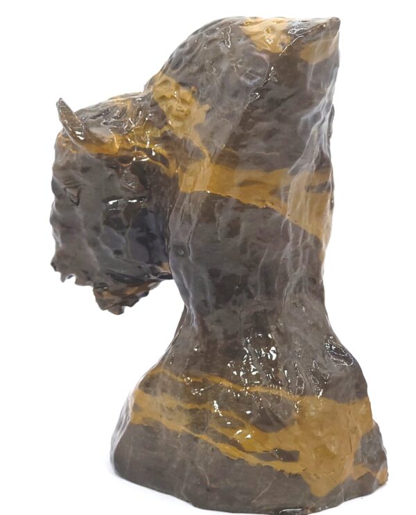 Quartzite Jade Buffalo Head - Image 11