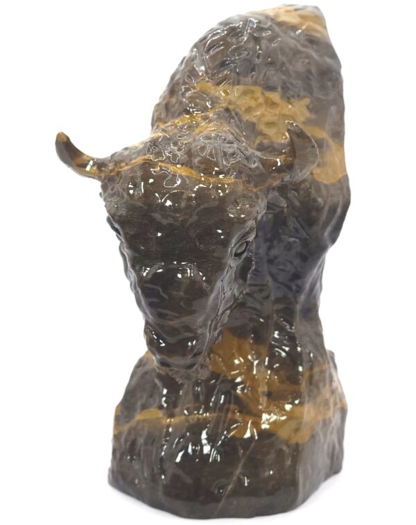 Quartzite Jade Buffalo Head - Image 14