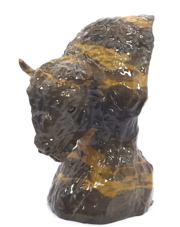 Quartzite Jade Buffalo Head
