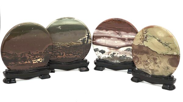 Picture Jasper Round Slabs with Stand - Image 2