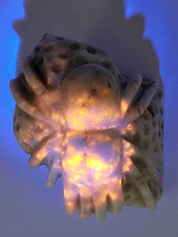 Hackmanite Spider Carving - Image 8