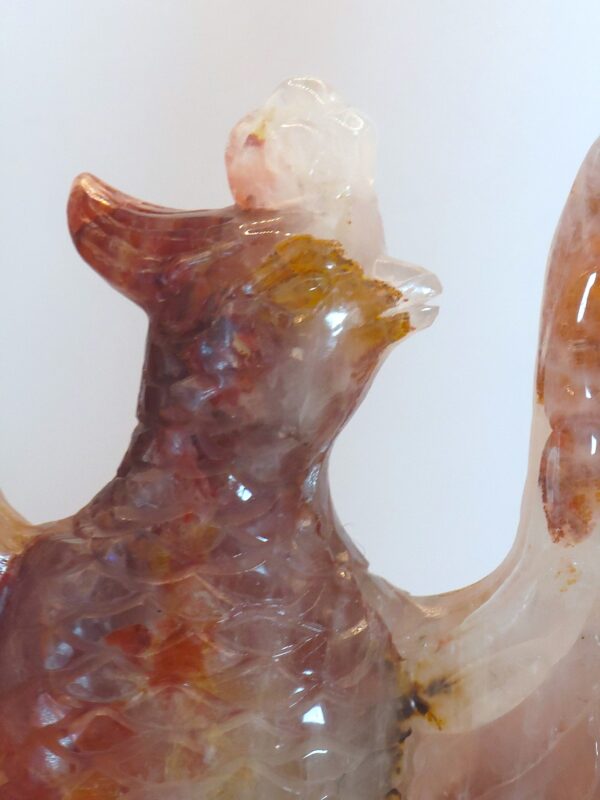 Hematoid Quartz Phoenix Carvings - Image 13