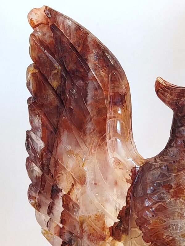 Hematoid Quartz Phoenix Carvings - Image 12