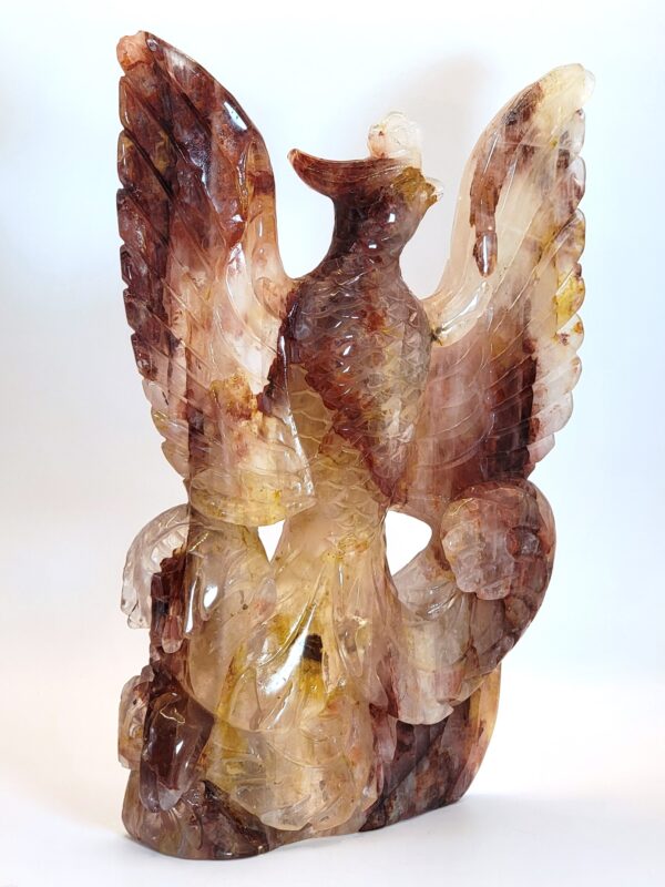 Hematoid Quartz Phoenix Carvings - Image 18