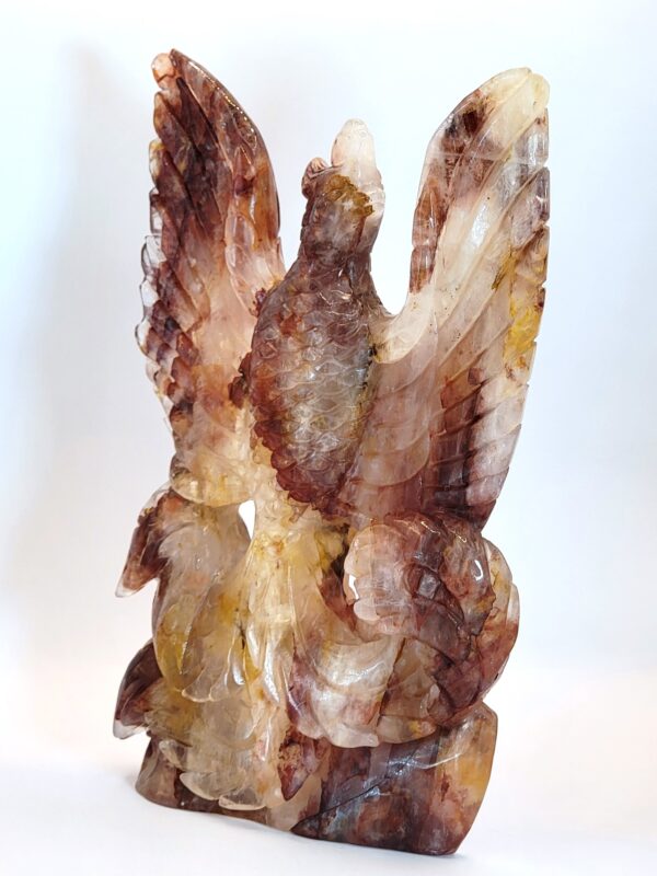 Hematoid Quartz Phoenix Carvings - Image 19