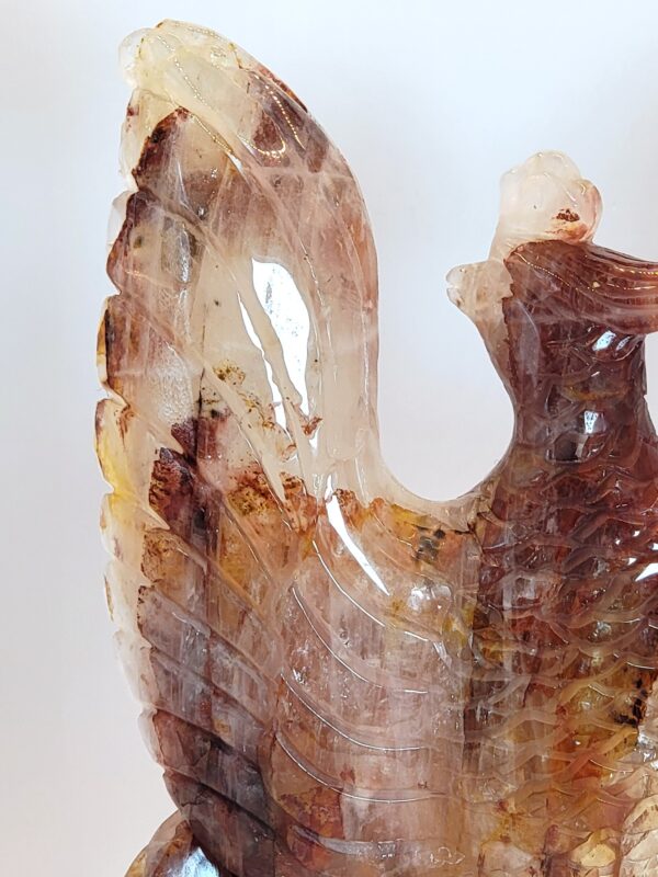 Hematoid Quartz Phoenix Carvings - Image 21