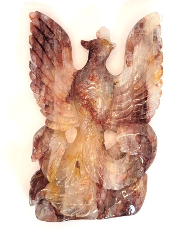 Hematoid Quartz Phoenix Carvings - Image 45