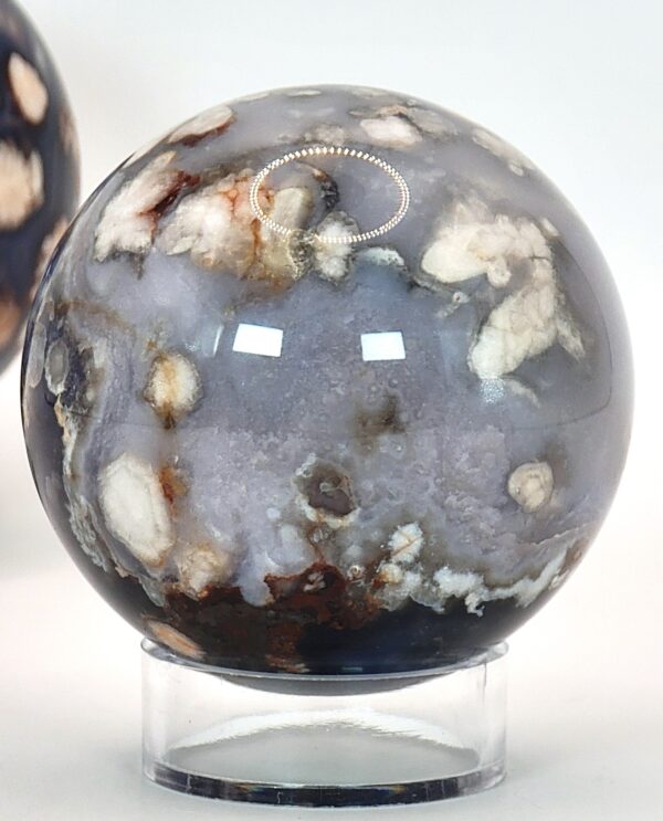 Blue Flower Agate Spheres - Image 9