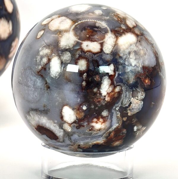 Blue Flower Agate Spheres - Image 7