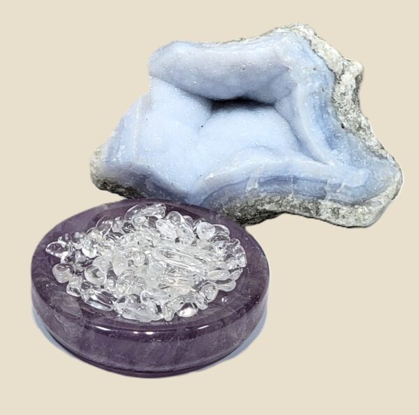Blue Lace Agate Geode Clusters