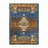 Lodi Collection Southwestern 8' x 10' Blue Area Rug
