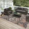 Yuma Desert Bohemian Ikat 10' x 14' Area Rug Desert AYU32