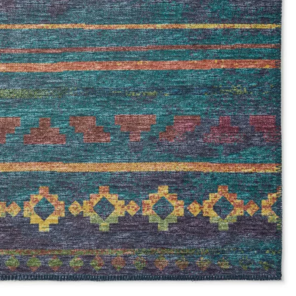 Yuma Multi Bohemian Southwest 10' x 14' Area Rug Multi AYU40 - Image 2