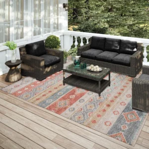 Yuma Desert Transitional Southwest 9' x 12' Area Rug Desert AYU42