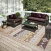 Yuma Gilded Transitional Southwest 10' x 14' Area Rug Gilded AYU42