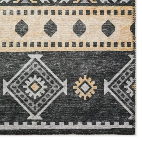 Yuma Gray Transitional Southwest 10' x 14' Area Rug Gray AYU42 - Image 2