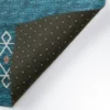 Yuma Blue Transitional Southwest 3' x 5' Area Rug Blue AYU33 - Image 4