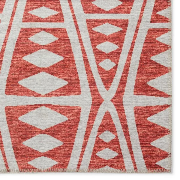 Yuma Canyon Southwestern Southwest 8' x 8' Area Rug - Durable, Stain Resistant, Indoor/Outdoor - Family and Pet Friendly - Image 2