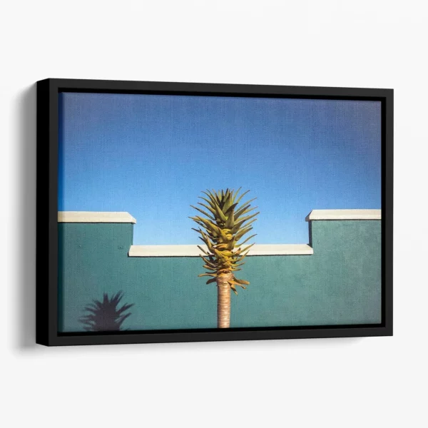The Desert Blooms Floating Framed Canvas