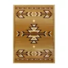 Lodi Collection Southwestern 5' x 7' Brown Area Rug