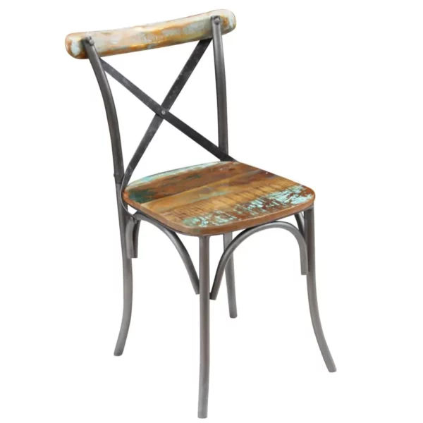 Dining Chairs 2 pcs Solid Reclaimed Wood - Image 2