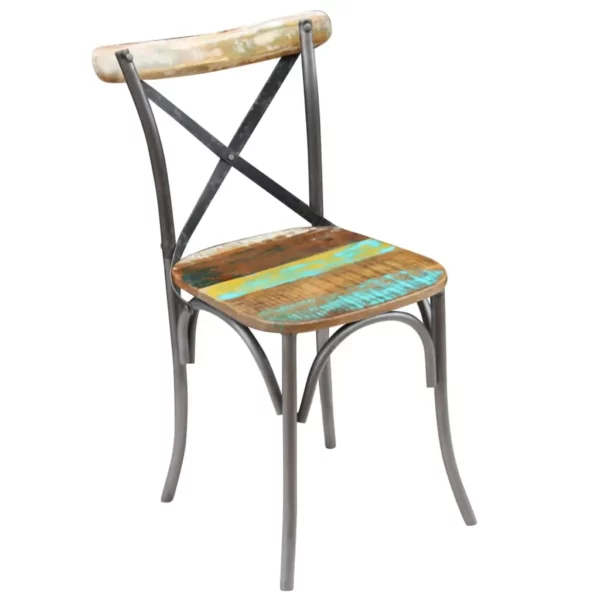 Dining Chairs 2 pcs Solid Reclaimed Wood - Image 4