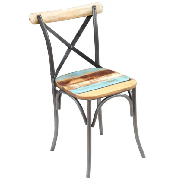 Dining Chairs 2 pcs Solid Reclaimed Wood - Image 6