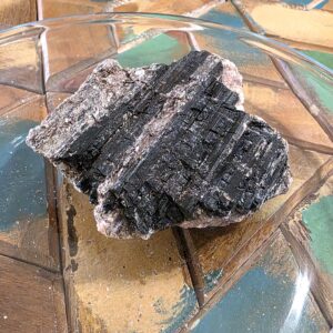 Raw Black Tourmaline with Mica