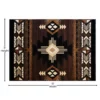 8' x 10' Chocolate Traditional Southwestern Area Rug - Olefin Fibers - Image 4