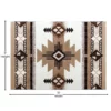 8' x 10' Ivory Traditional Southwestern Area Rug - Olefin Fibers - Image 4
