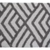 Geometric Grey Bath Rug