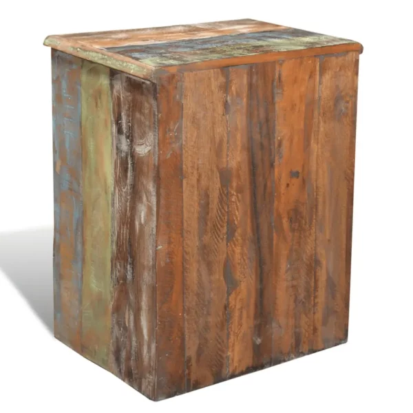 End Table with 1 Drawer 1 Door Reclaimed Wood - Image 4