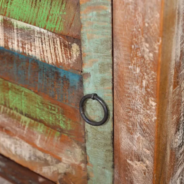 End Table with 1 Drawer 1 Door Reclaimed Wood - Image 9