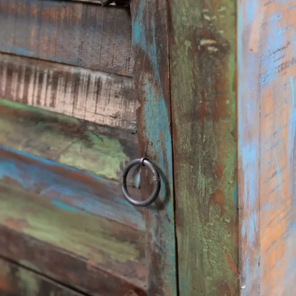 End Table with 1 Drawer 1 Door Reclaimed Wood - Image 10