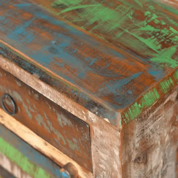 End Table with 1 Drawer 1 Door Reclaimed Wood - Image 11