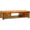 TV Stand with 2 Doors Reclaimed Wood Vintage - Image 5